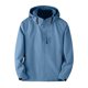 thumbnail image 3 of Mujer Otoño Invierno ropa de abrigo impermeable Color sólido con capucha Slim Fit bolsillos chaqueta con cremallera Casual rompevientos para mujer куртка, 3 of 5