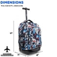 thumbnail image 3 of J World Boys And Girls Sunny 17" Kids Rolling Backpack, Graffiti, 3 of 10
