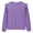 Purple, variant on Fancifize Girls Ruffle Long Sleeve Shirts Kids Trendy Crewneck Tee Tops Casual Loose Cute Fall Blouse Outdoor Outfits