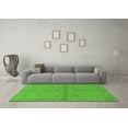 thumbnail image 3 of Ahgly Company Indoor Round Abstract Green Modern Area Rugs, 3' Round, 3 of 4