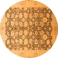 thumbnail image 1 of Ahgly Company Indoor Round Oriental Orange Traditional Area Rugs, 8' Round, 1 of 4