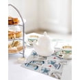 thumbnail image 4 of Blue Oceans Beach Kitchen Dish Towels for Drying Dishes Set of 2, Nautical Coastal Starfish Seashell Waffle Weave Microfiber Hand Tea Bathroom Towels Quick Dry & Absorbent Towel 12x12, 4 of 7