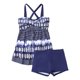 thumbnail image 3 of WILLBEST Traje de Baño Completo Para Mujer, Traje de Baño Tankini de Dos Piezas Con Tirantes, Top Con Pantalones Cortos, Traje de Baño de Playa Sexy de Talla Grande 1194, 3 of 8