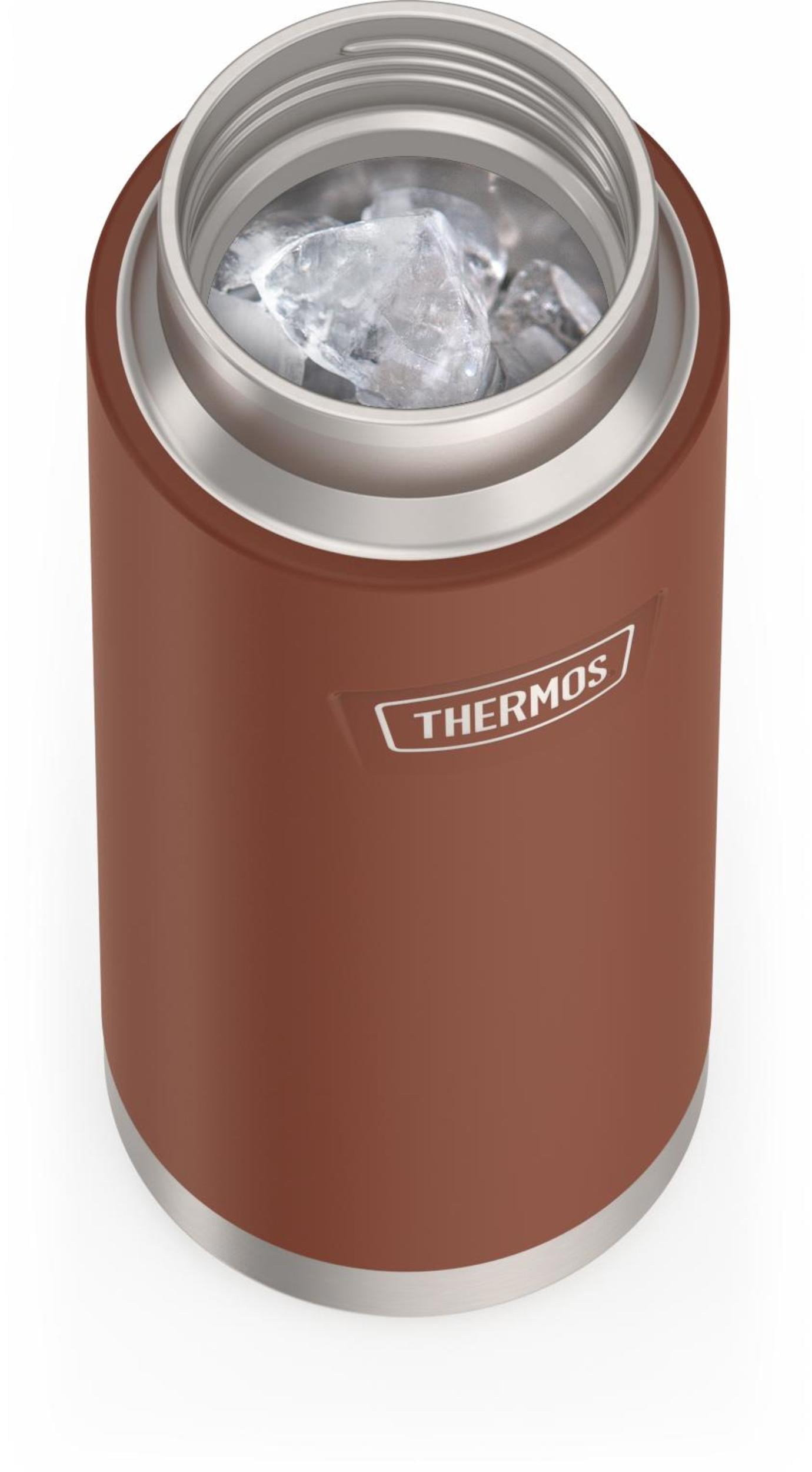 Thermos ICON Series Stainless Steel Vacuum Insulated Water Bottle with Screw Top, Saddle, 24oz