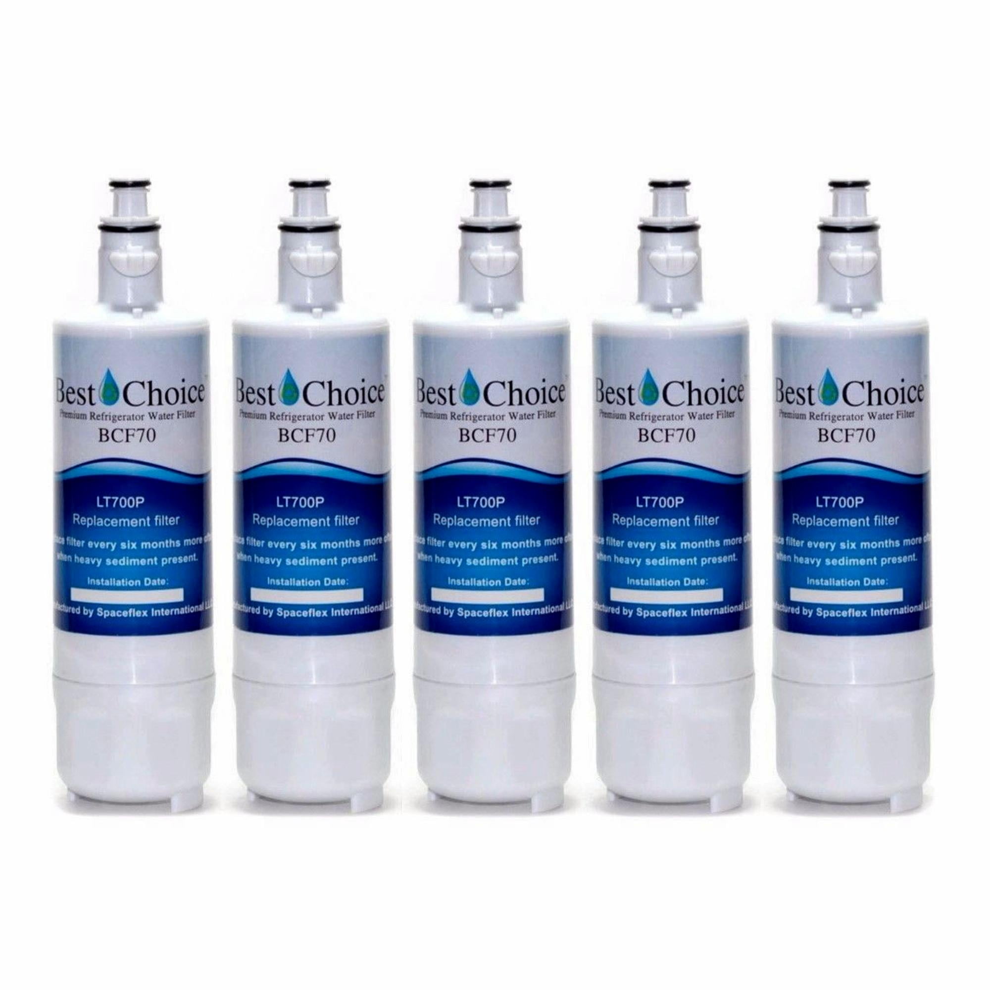 Best Choice Water Filters BCF70-5 Compatible LG LT700P Kenmore 46 9690 ADQ36006101 Refrigerator Water Filter 5-PACK