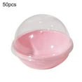 thumbnail image 2 of Travelwant 50Pcs Clear Plastic Single Individual Cupcake Muffin Dome Holders Cases Boxes Cups Pods, 2 of 7