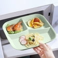 thumbnail image 6 of 10 Inch Divided Plates | 3-Section Reusable Plastic Dinner Trays | Microwave & Dishwasher Safe | Picnic, Camping, School Use, 6 of 6