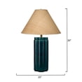 thumbnail image 3 of Allister Ceramic Table Lamp with Raffia Shade, 3 of 4