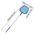 thumbnail image 2 of Sales Today Clearance! GIFTSCA Pool Cleaning Standard With Rods Shallow Leaf Net 5 Sections Aluminum Rod Shallow Net Removable 5 Sections Rod Net Snap Threads, 2 of 5