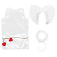 thumbnail image 3 of KAKOWELY juego de disfraz de Cupido para San Valentín, disfraz de Cupido para niños, disfraz de Cupido con diadema y alas., 3 of 3