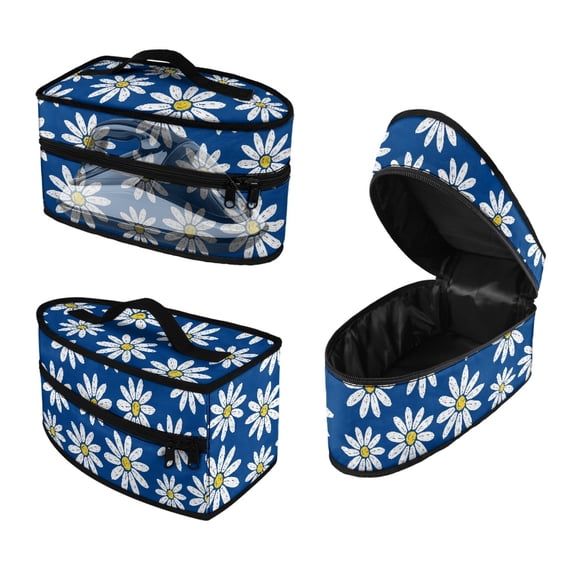 HELLHERO Travel Steam Iron Bag Daisies, Easy Storage Cleaning for Clothing Ironing Machines(Bag Only)