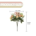 thumbnail image 3 of Fake Flower Bouquet Home Decor Artificial Flowers Artificialsilk Bouquet Faux Flowers Arrangement For Wedding Table Centerpieces， Fern Leaves For Party Wedding Home Decor,Blue Household Imitation, 3 of 9