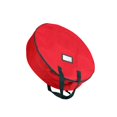 thumbnail image 2 of bedienty Wreath Storage Bag Christmas Ornament Xmas Decor Container Storage Wreath B Red, 2 of 6