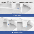 thumbnail image 4 of LUXE Bidet NEO 120 PLUS - Only Patented Bidet Attachment for Toilet Seat, Innovative Hinges to Clean, Slide-in Easy Install, Advanced 360° Self-Clean, Single Nozzle, Rear Wash (Rose Gold), 4 of 10