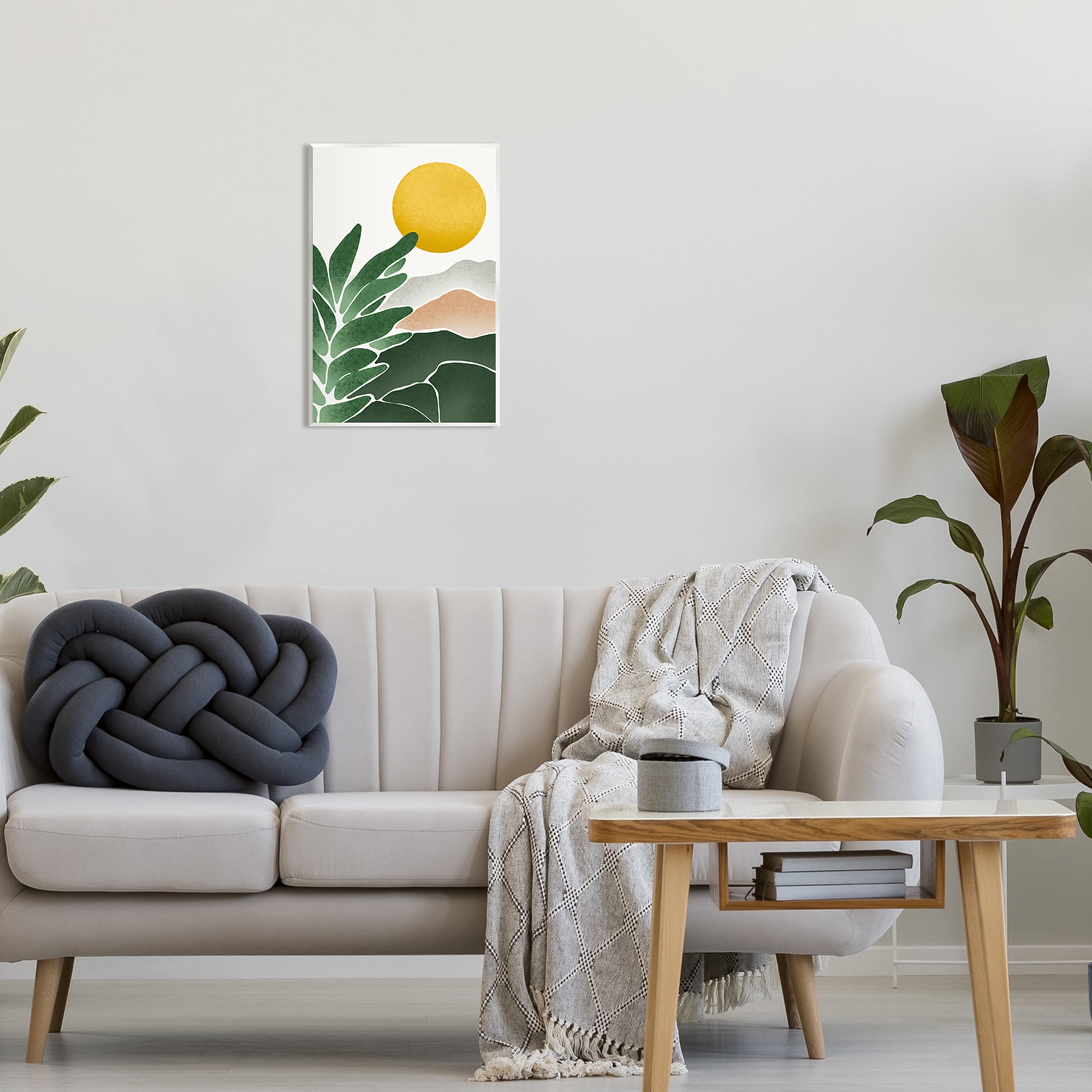 Stupell Industries Sunny Hills Botanical Nature Scene Botanical & Floral Painting Unframed Art Print Wall Art