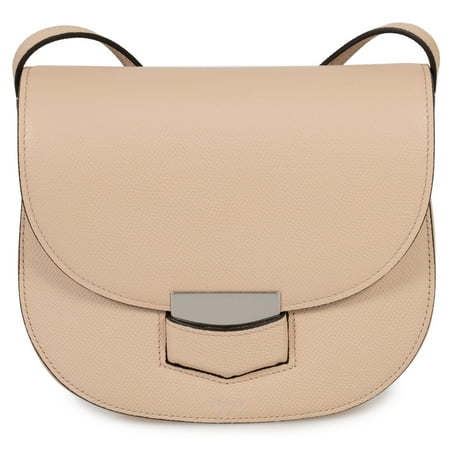 Celine Small Trotteur Powder Pink Grained Calfskin Leather Crossbody Bag