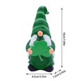 thumbnail image 3 of 7 - Inch St. Patrick's Day Green Gnome Figurine - Luck - Bringing Home Decor, 3 of 5