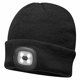thumbnail image 1 of Portwest - Gorro de punto con luz LED frontal (Negro), 1 of 5