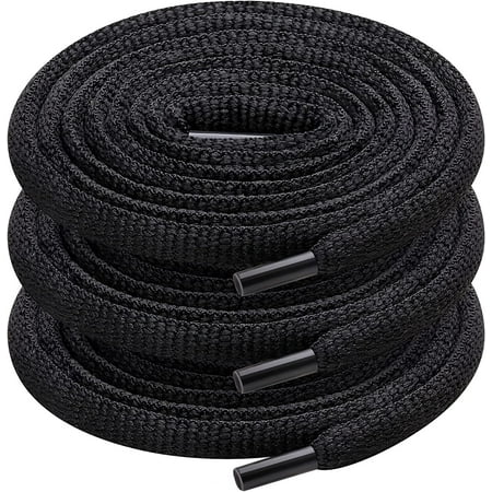 

12 Pair Oval Shoe Laces Half Round 1/4 Shoelaces for Athletic Running Sneakers Shoes Boot Strings