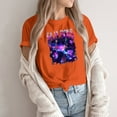 thumbnail image 4 of Nvse-KPop Demon Hunters Team T-Shirt – Unisex Short Sleeve Cartoon Graphic Tee for K-Pop and Movie Fans#Saffron XL, 4 of 4