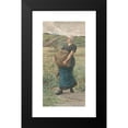 thumbnail image 2 of Ernst Witkamp 11x18 Black Modern Framed Museum Art Print Titled - Running Woman with a Heavy Bag (1883), 2 of 5