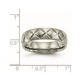 thumbnail image 6 of Titanium Polished Diamond Cut 6mm Band, 6 of 7