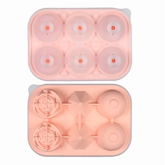 Bandeja de hielo Diamond Rose con 6 moldes for cubitos de hielo Diamond - Elegante máquina de hielo de silicona for fiestas y cócteles