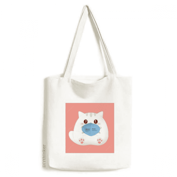 Cartoon Lovely Cat Likeable Sweet Tote Canvas Bag Shopping Satchel Casual Handbag