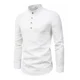 thumbnail image 1 of Camisa Slim Fit Cuello Mao Manga Larga Hombre Vestir Casual, 1 of 7
