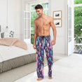 thumbnail image 7 of FREEAMG Cute Diamonds Unicorns Pajama Pants for Men, Men's Separate Bottoms, Pure Cotton Comfortable Lounge Pants?343?, 7 of 7