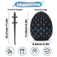 thumbnail image 3 of HUASHENG 3D Printed Mystery Dragon Egg Glow In The Dark Articulated Animals Toy 3D Print Dinosaur Eggs For Kids Boys Girls Home Decor, 3 of 5