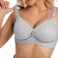 thumbnail image 4 of Fall Fashion 65% off Plus Size Bra Ohufall Woman's Comfortable Breathable Bra Underwear No Rims Push up Bra for Women 36B/C-44B/C, 4 of 8