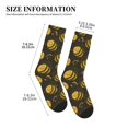 thumbnail image 2 of Crew Socks for Women Men, Cute Cartoon Bees  Moisture Running Athletic Football Striped Socks Cushion Tube Socks, 2 of 7