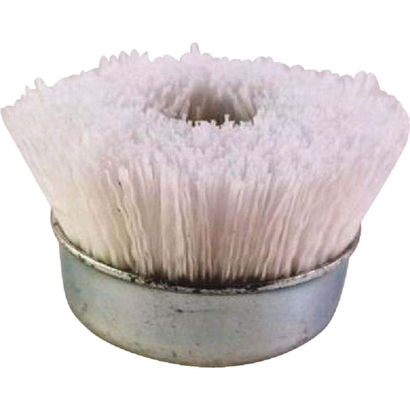 Dico Nyalox 3 In. No Grit White Angle Grinder Cup Brush 7200089