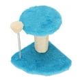 thumbnail image 3 of Cat Scratching Post, Grinding Claws Cat Tree Soft Plush 2 Layers Stable Decorative  For Indoor Blue, 3 of 8