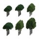 thumbnail image 2 of Modelo de árboles verdes, mini dioramas, árboles, escala, ferrocarril, fotografía, accesorio, jardín de hadas 24 piezas, 2 of 9