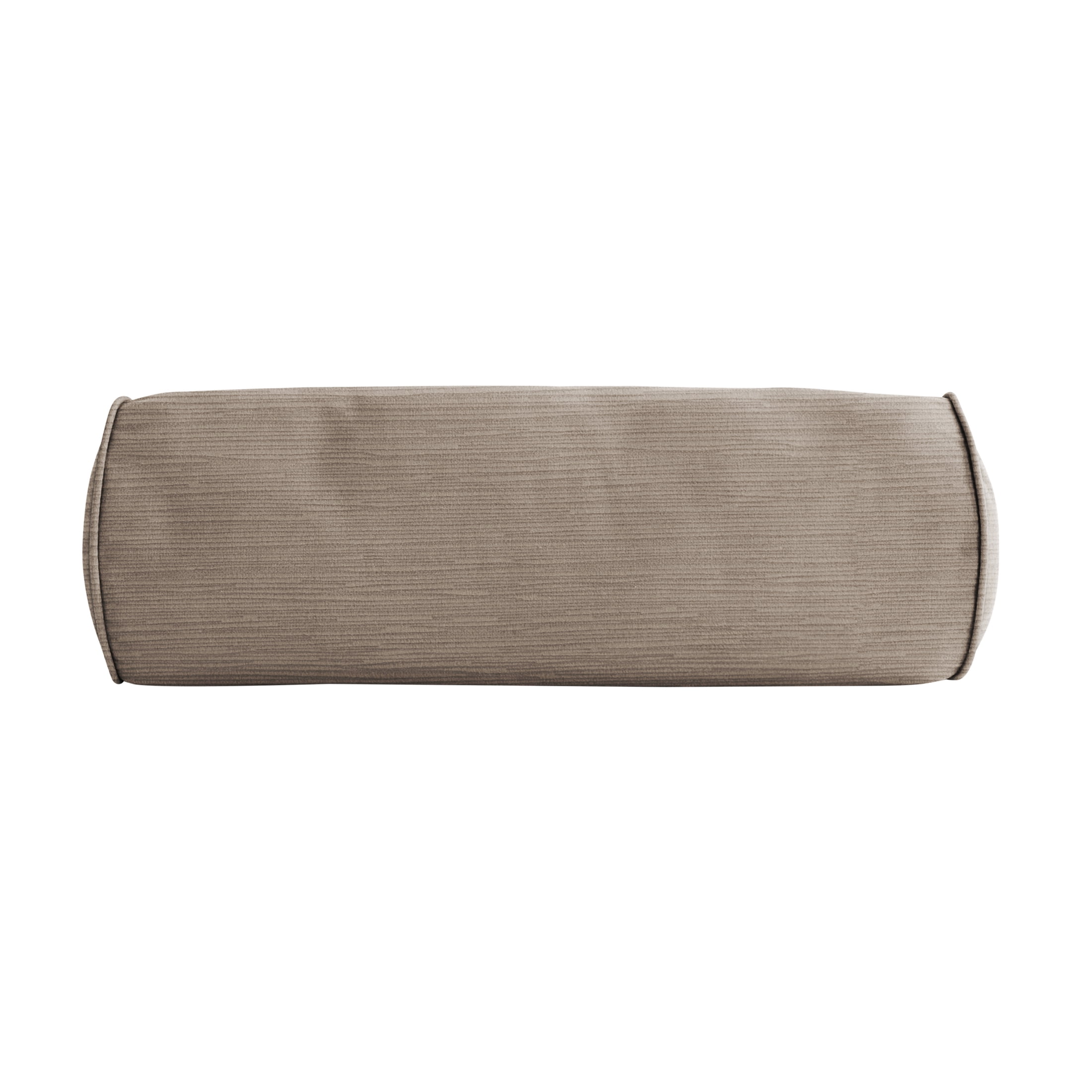 Sorra Home Velvet Parchment Bolster Pillow 24 in x 8 in x 8 in