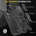 thumbnail image 2 of Feishell Cases for Samsung Galaxy S23 5G Case [Military Grade Drop] Heavy Duty Silicone Rugged Shockproof for Samsung Galaxy S23 5G Phone Case with Ring Kickstand Hard, Black, 2 of 7