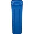 thumbnail image 4 of Slim Jim 3540 Durable Space Saving 23 Gallon Plastic Recycling Container, Blue, 4 of 9