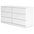 thumbnail image 3 of Signature Design by Ashley Onita Modern 6 Drawer Dresser, White, 3 of 9