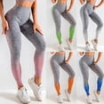 thumbnail image 1 of Leggings de yoga para mujer empalmados elásticos de cintura alta de secado rápido Bodycon, 1 of 8