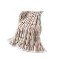 thumbnail image 2 of HCBY Ruched Reversible Fleece Throw Blanket Ultra Soft Cozy Warm For All Seasons Air Conditioned Rooms Beds Sofas (Beige 62"x39"), 2 of 6