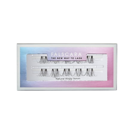 KISS Falscara Single Pack, Lash Clusters, Natural Wispy Wisps, 14 mm, 10 Wisps