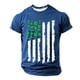 thumbnail image 3 of Tops para hombre, blusas y camisas de manga corta con cuello redondo para hombre, jersey informal con cuello redondo estampado para hombre, pantalones cortos deportivos para fitness, blusa de poliéste, 3 of 4