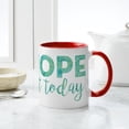 thumbnail image 6 of CafePress - Nope Not Today Print - 11 oz Ceramic Mug - Novelty Coffee Tea Cup, 6 of 6
