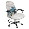 thumbnail image 2 of Xixirimido Sea Turtle Board Print Stretch Office Chair Cover Computer Chair Cover for Armrest Chair Universal Rotating Boss Chair Slipcovers High Back Desk Chair Seat Protector, Large, 2 of 6