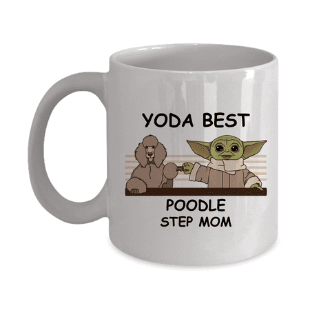 

Yoda Best Poodle Papa - Novelty Gift Mugs for Dog Lovers - Co-Workers Birthday Present Anniversary Valentines Special Occasion Dads Moms Family Christmas - 11oz Funny Coffee Mug
