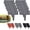 Gray, variant on Imitation Stone Garden Fence, Landscape Edging Border Faux Stone Garden Edging Border Plastic Pound in Edging for Landscaping Flower Beds Yard Decorative Artificial Rock Edgers Bricks (20, White)