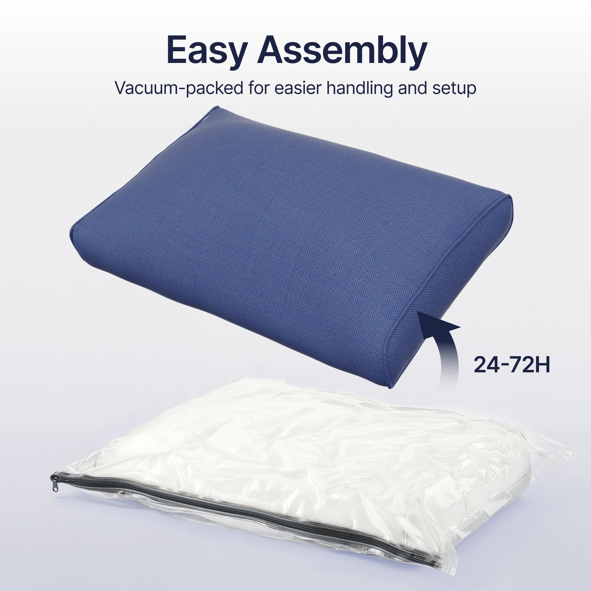 SUNCOZE 14-Piece Outdoor Patio Cushion Set for 6-Seat Sectional Sofa, 25.6 x 25.6 Inch Replacement Cushions, 4-Inch Thick, Non-Slip, Weather-Resistant, Blue