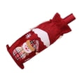 thumbnail image 2 of Funda para botella de vino, funda con cordón de Navidad, fundas universales para champán, ropa de de comedor, accesorios de Navidad para Kits de decoración para fiestas Muñeco de nieve/Rojo Yuarrent HA068081-02, 2 of 6